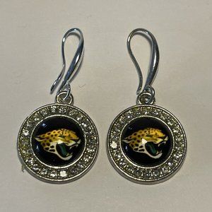 Jacksonville Jaguars NFL Rhinestone Earrings NEW